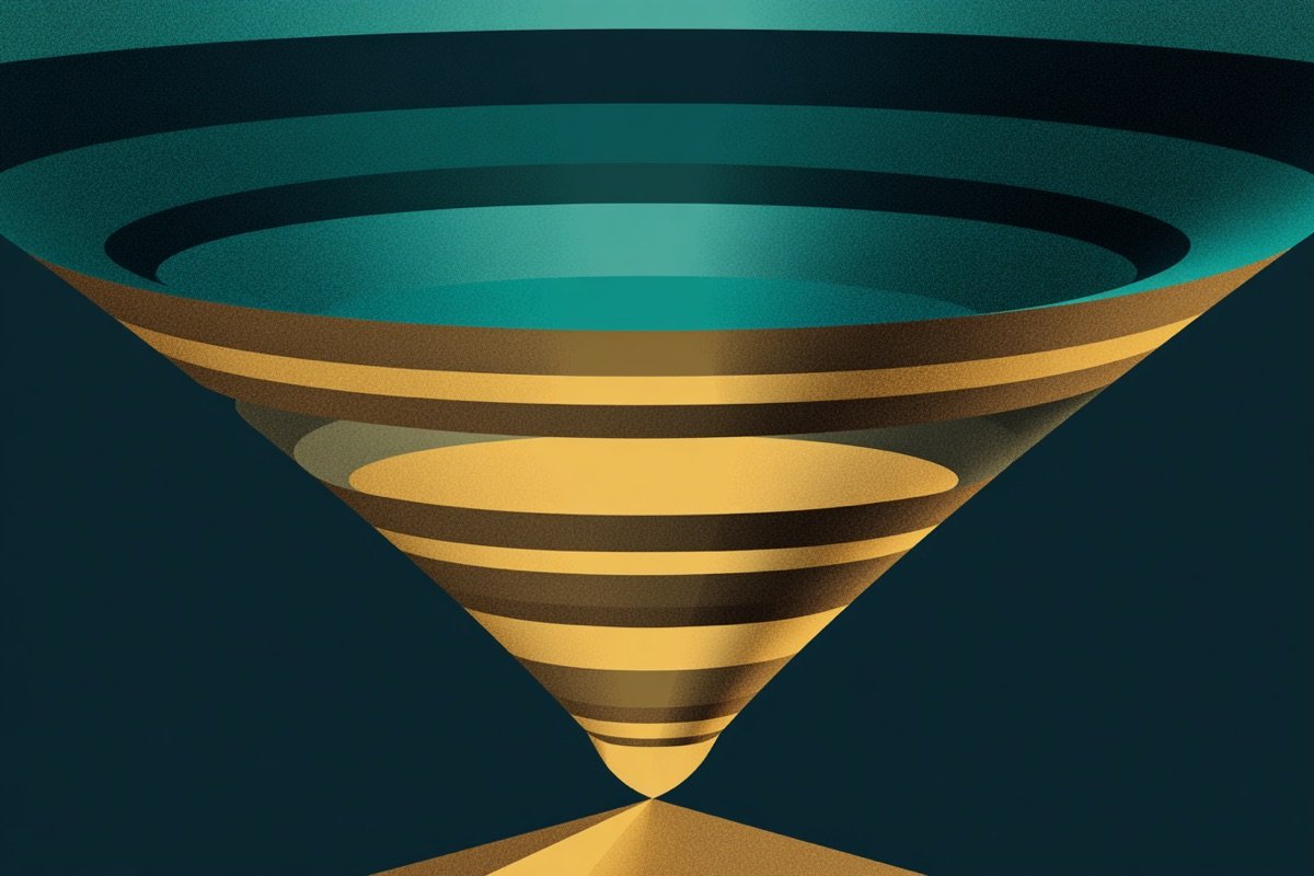 Amazon FBA seller failure funnel showing 73 percent attrition rate